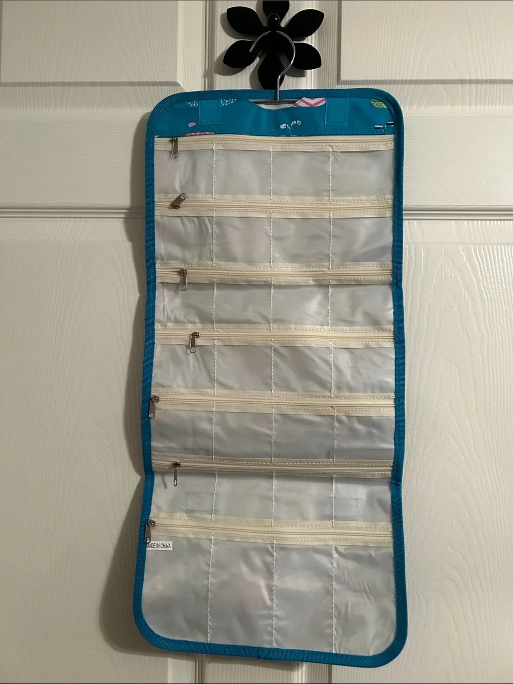 NEW Hanging Jewelry & Accessory Organizer - Teal